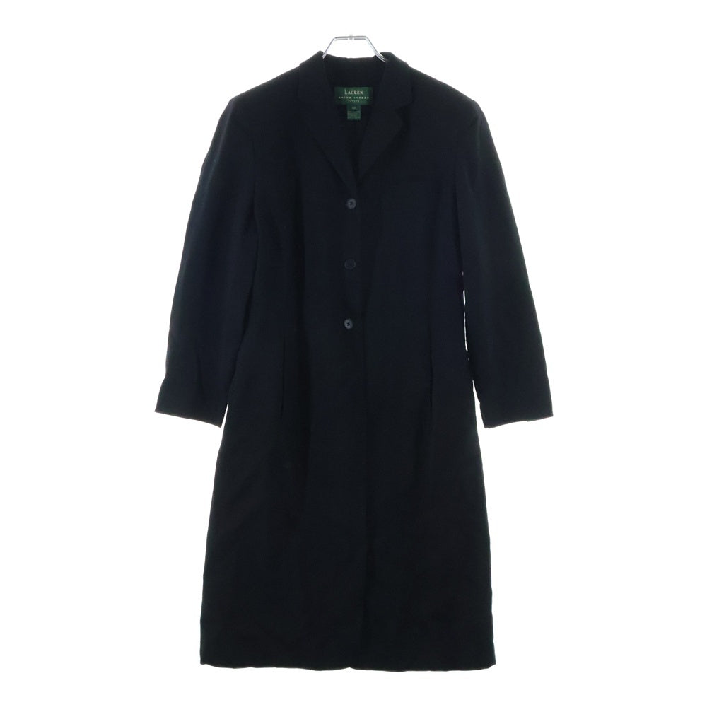 LAUREN RALPH LAUREN(ローレンラルフローレン) ウール 3B チェスター ロング コート ブラック レディース 10P