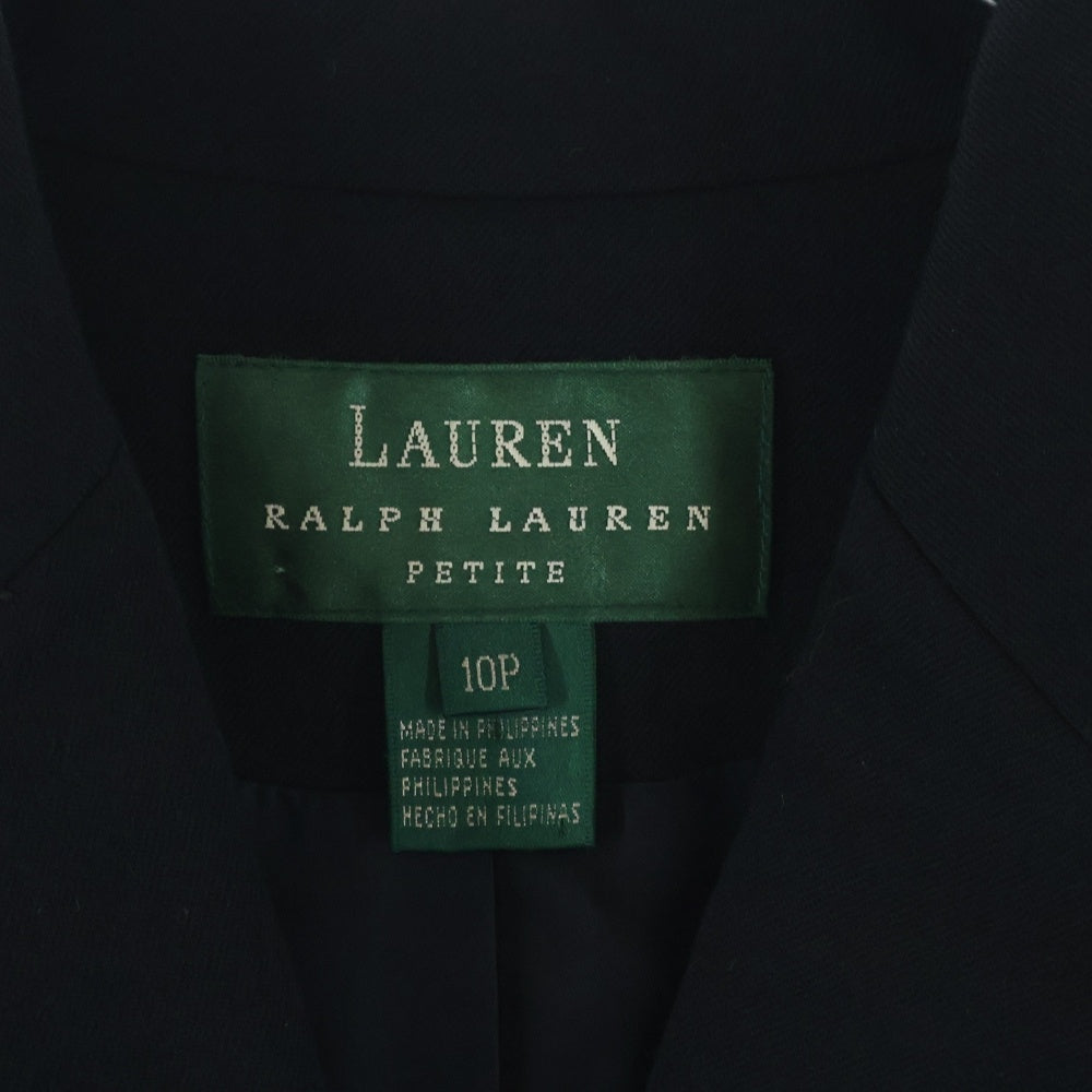 LAUREN RALPH LAUREN(ローレンラルフローレン) ウール 3B チェスター ロング コート ブラック レディース 10P