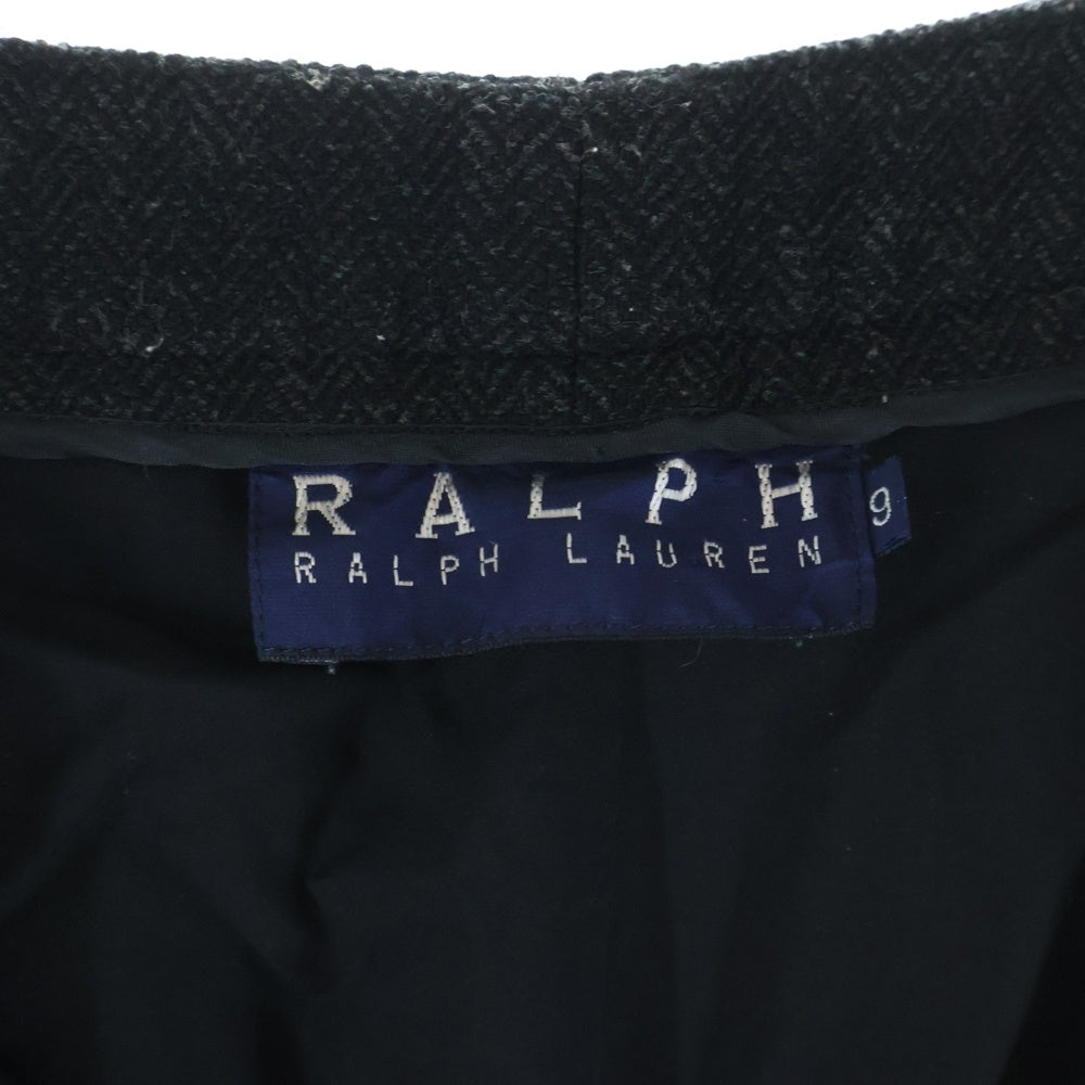 RALPH LAUREN(ラルフローレン) ウール ヘリンボーン スラックスパンツ グレー レディース 9
