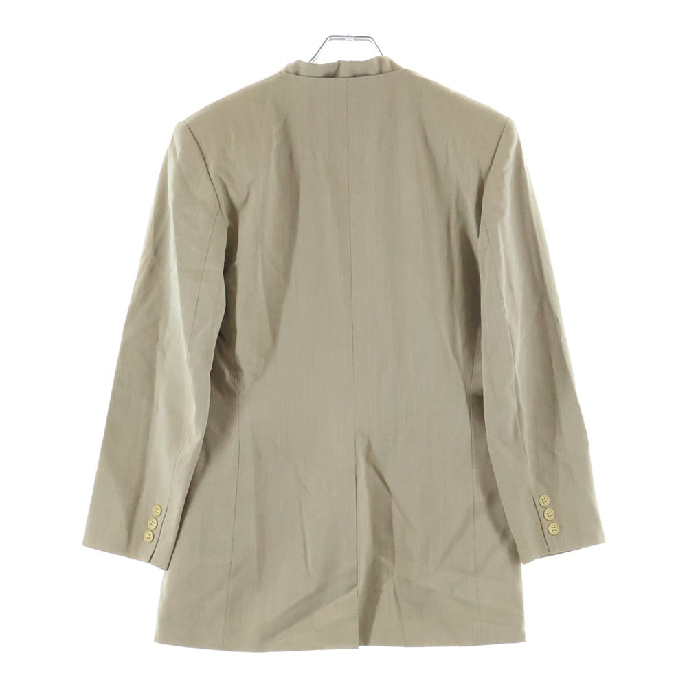 Max Mara(マックスマーラ) セット ナイロン混ウール ノーカラー3B テーラードジャケット テーラードカラー 5B ベスト ベージュ レディース 36