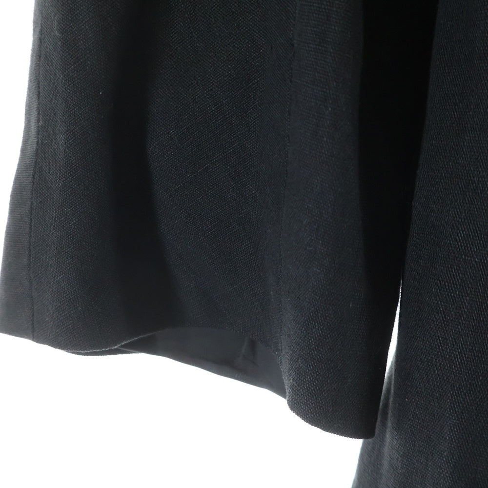 Max Mara(マックスマーラ) リネン 1B ハーフスリーブ 5分袖 テーラードジャケット ブラック レディース 38