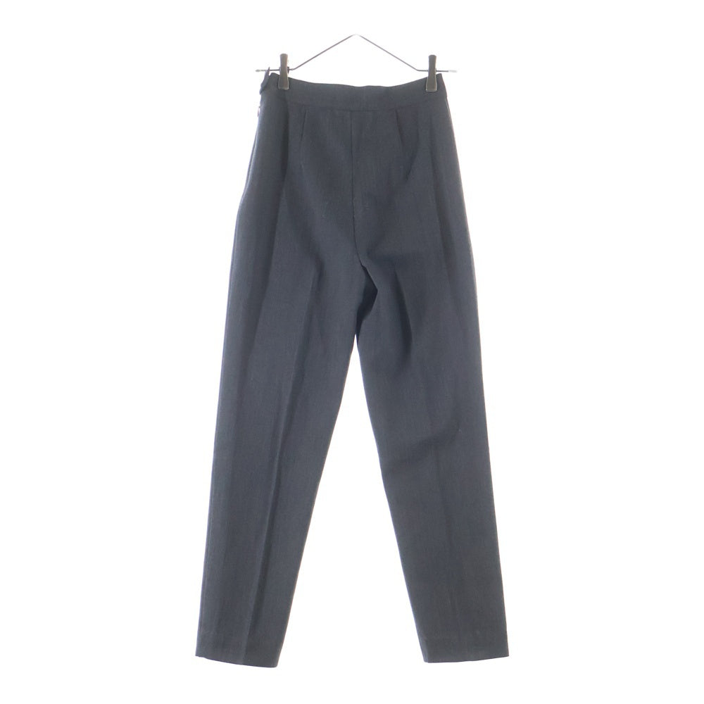 Weekend Max Mara(ウィークエンド マックスマーラ) ウール ノータック サイドジップ スラックスパンツ グレー レディース 36