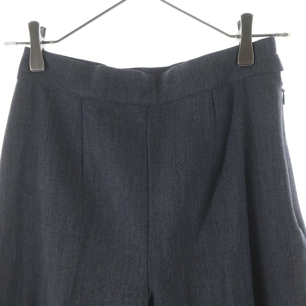Weekend Max Mara(ウィークエンド マックスマーラ) ウール ノータック サイドジップ スラックスパンツ グレー レディース 36