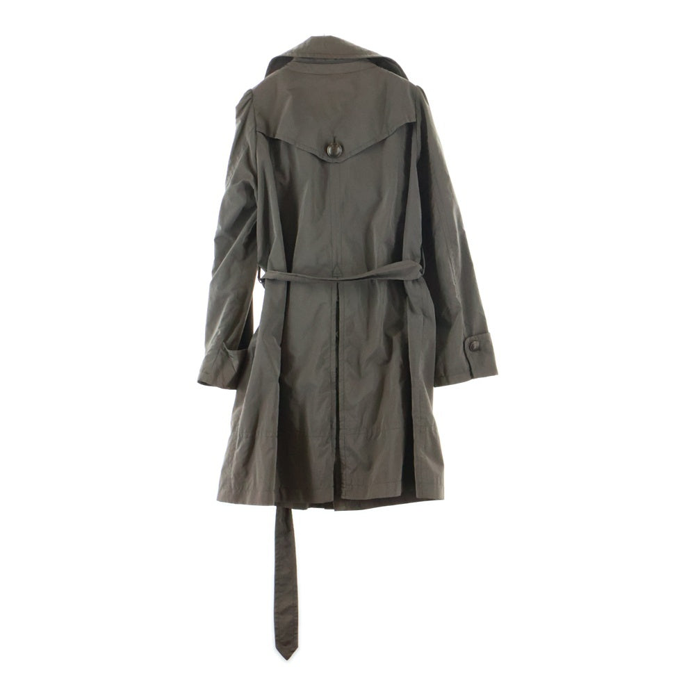 NO BRAND(ノーブランド) ATSURO TAYAMA アツロウ タヤマ ナイロン混 ダブルブレスト トレンチコート ベージュ レディース 38