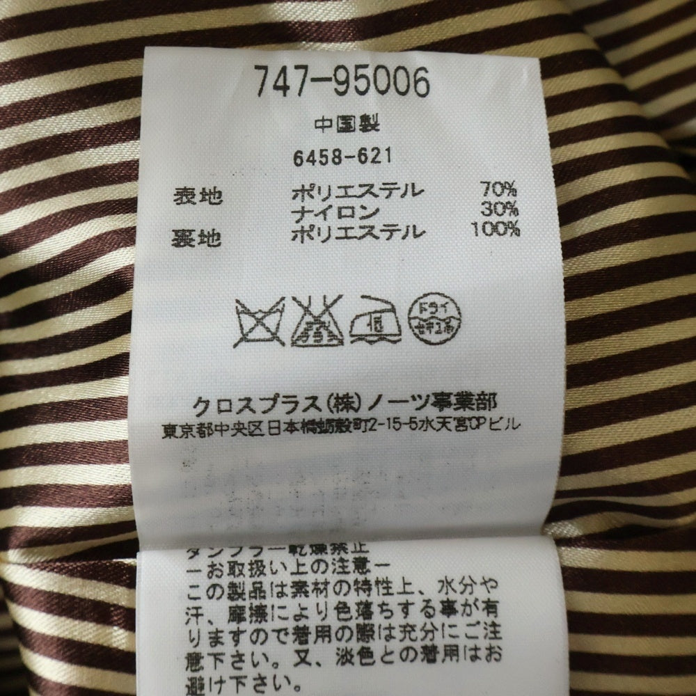 NO BRAND(ノーブランド) ATSURO TAYAMA アツロウ タヤマ ナイロン混 ダブルブレスト トレンチコート ベージュ レディース 38