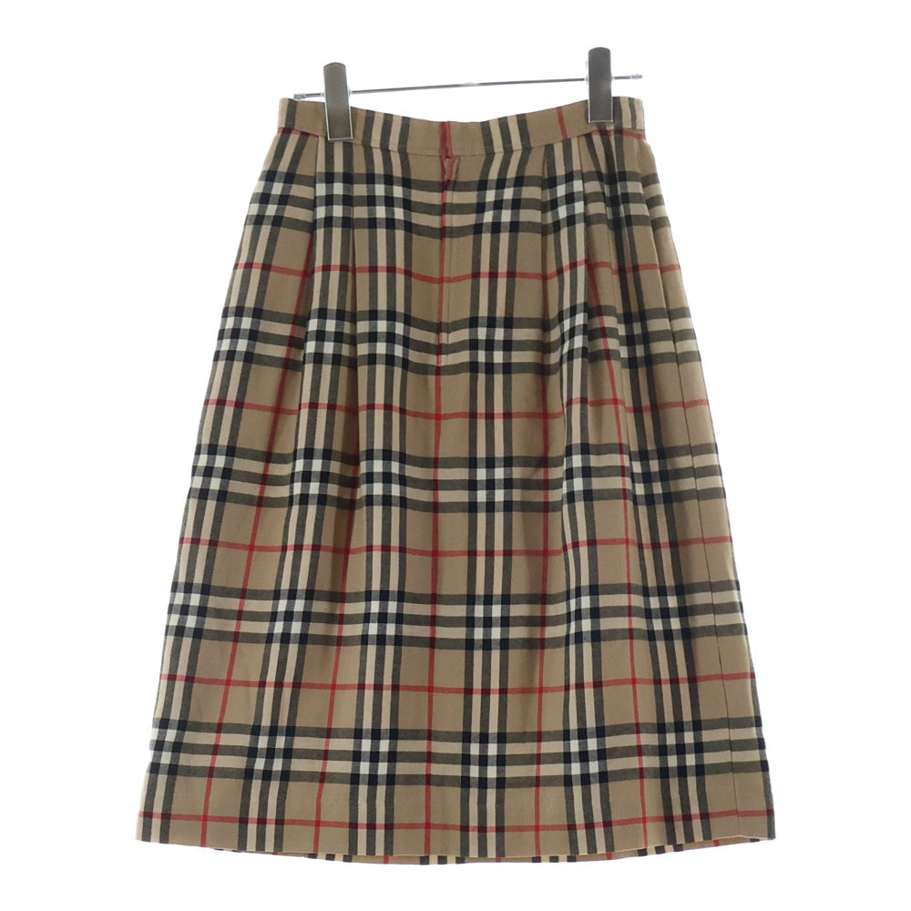 BURBERRYS(バーバリーズ) ノバチェック総柄 タイトミディアムスカート ベージュ レディース