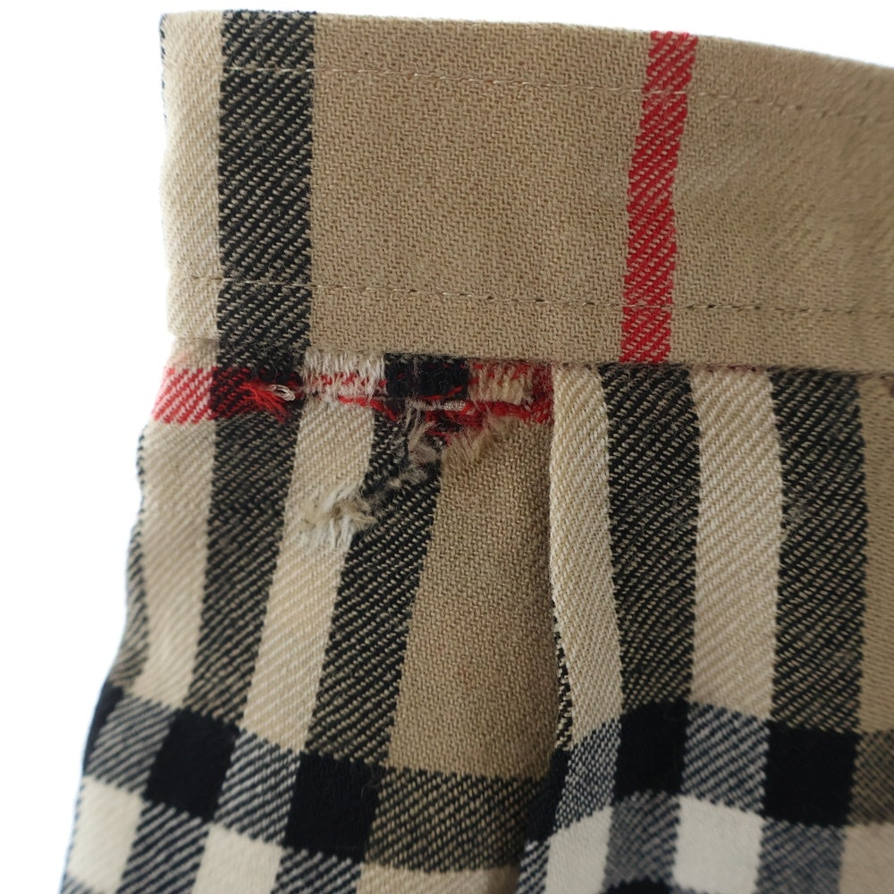 BURBERRYS(バーバリーズ) ノバチェック総柄 タイトミディアムスカート ベージュ レディース