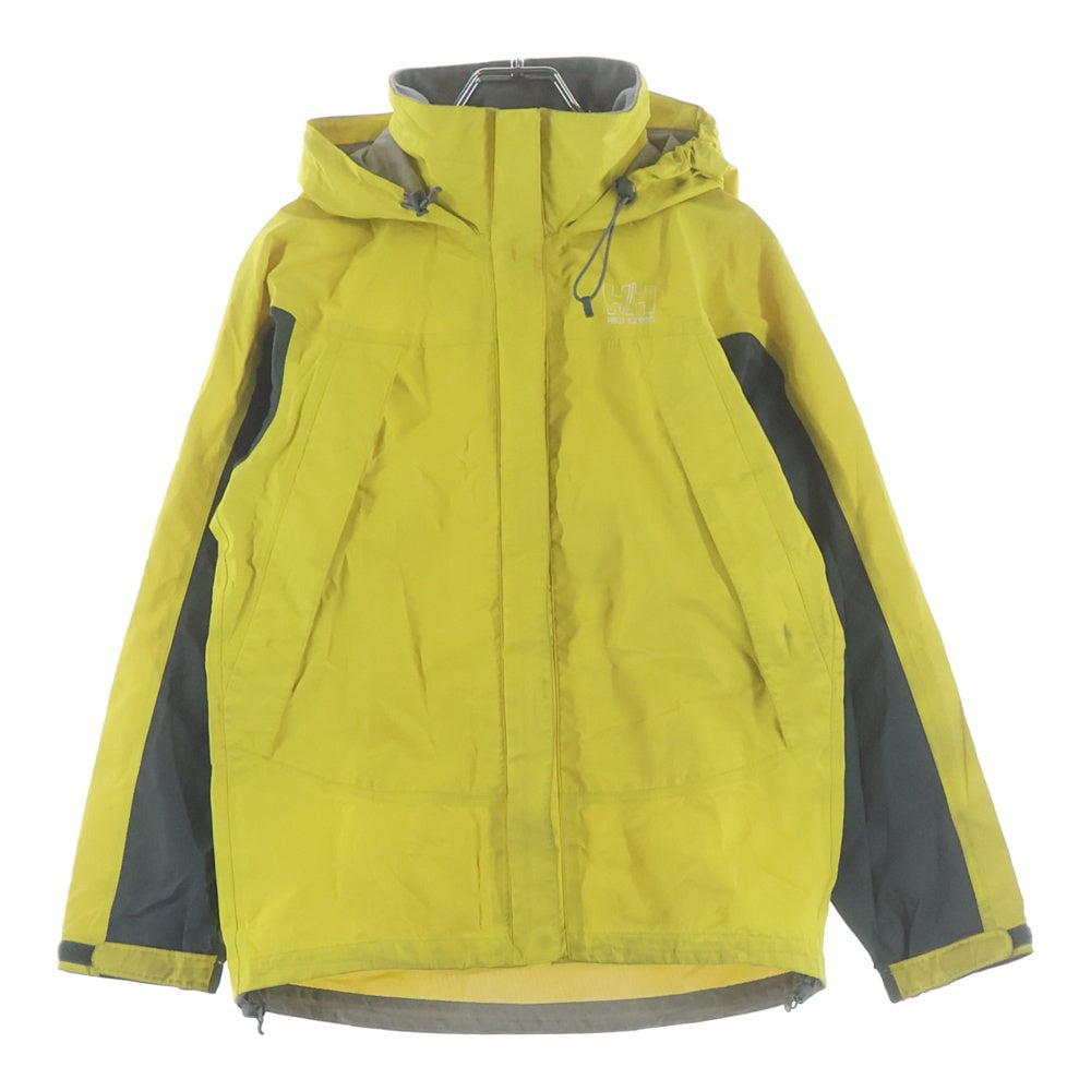 HELLY HANSEN(ヘリーハンセン) バイカラー ナイロン フーデッド ジップアップ ジャケット イエロー/グレー レディース S