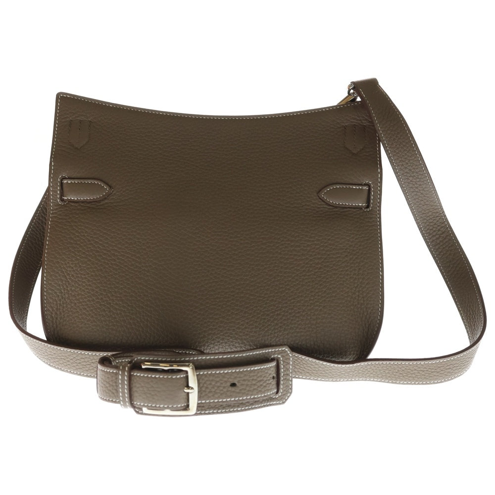 HERMES(エルメス) ジプシエール28 エトゥープ トリヨンクレマンス レザー ショルダーバッグ シルバー金具 ベージュ B刻印 箱/袋 レディース
