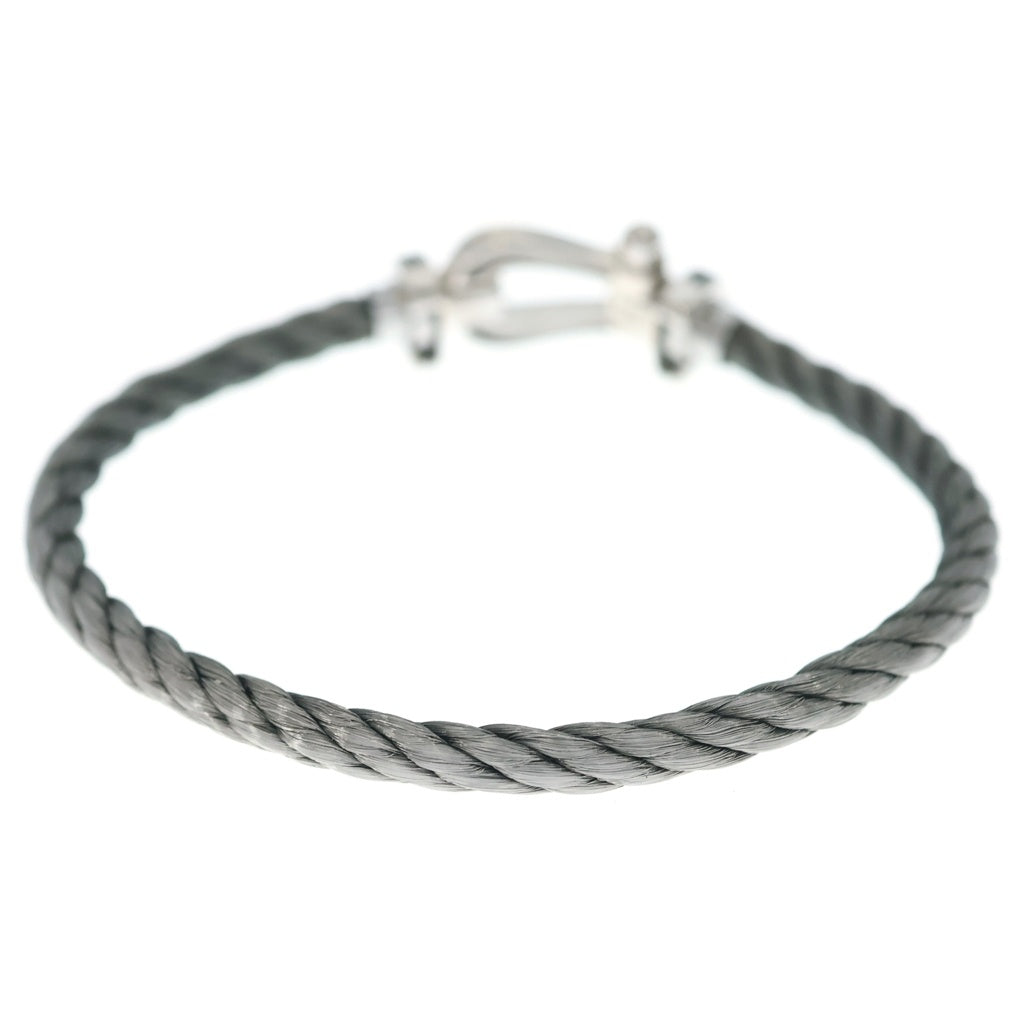 FRED(フレッド) フォース10 ラージ ブラックダイヤ ブレスレット K18WG ホワイトゴールド ベルト ケース レディース