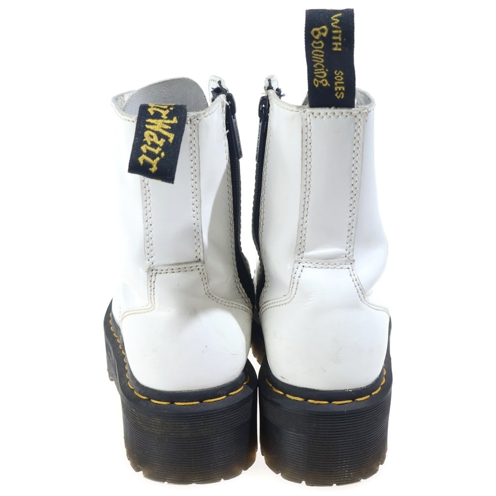 Dr.Martens(ドクターマーチン) 8ホール レザー レースアップ ショートブーツ ホワイト レディース