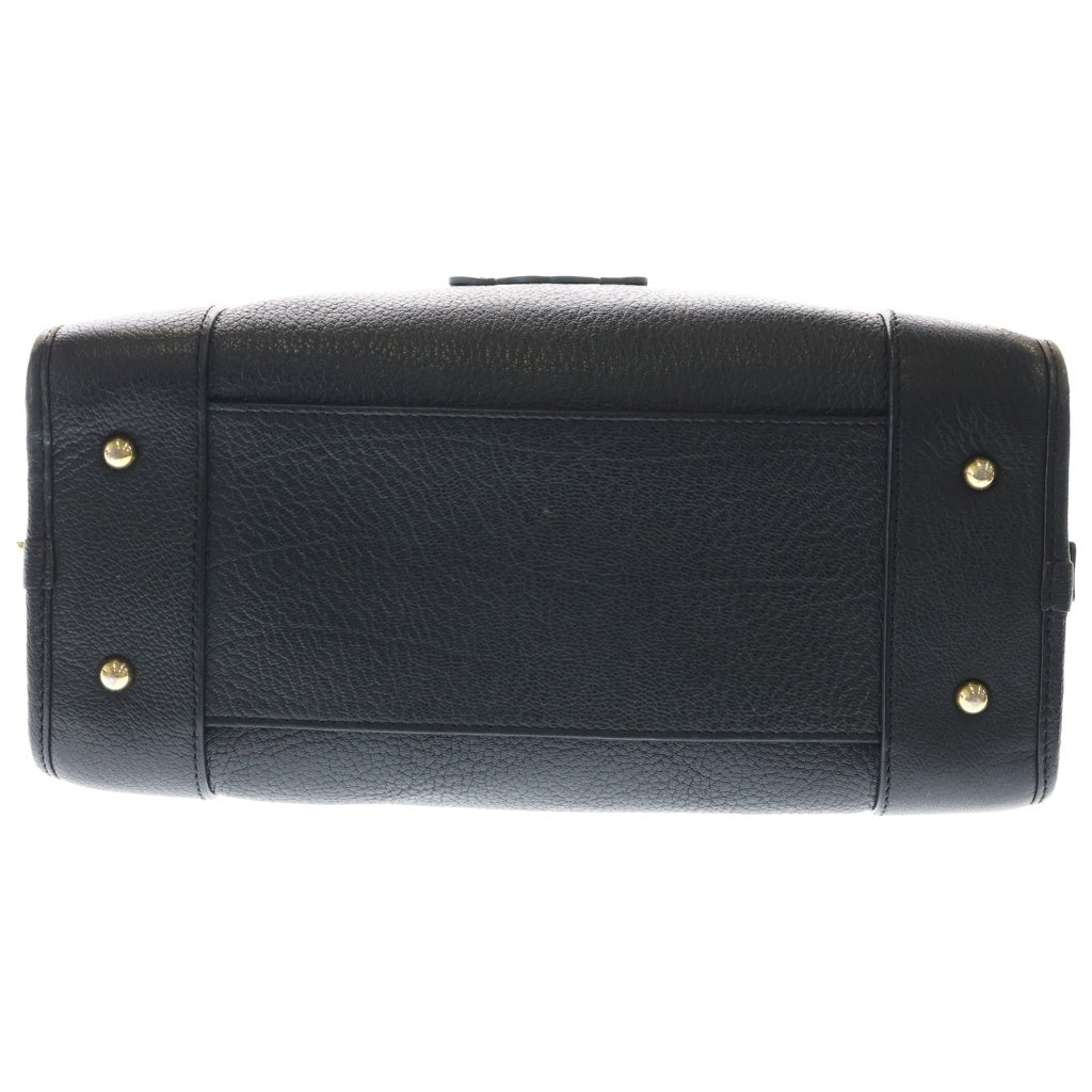 LOEWE(ロエベ) アマソナ28 アナグラムロゴ レザー ハンドバッグ ゴールド金具 ブラック 箱/袋 レディース
