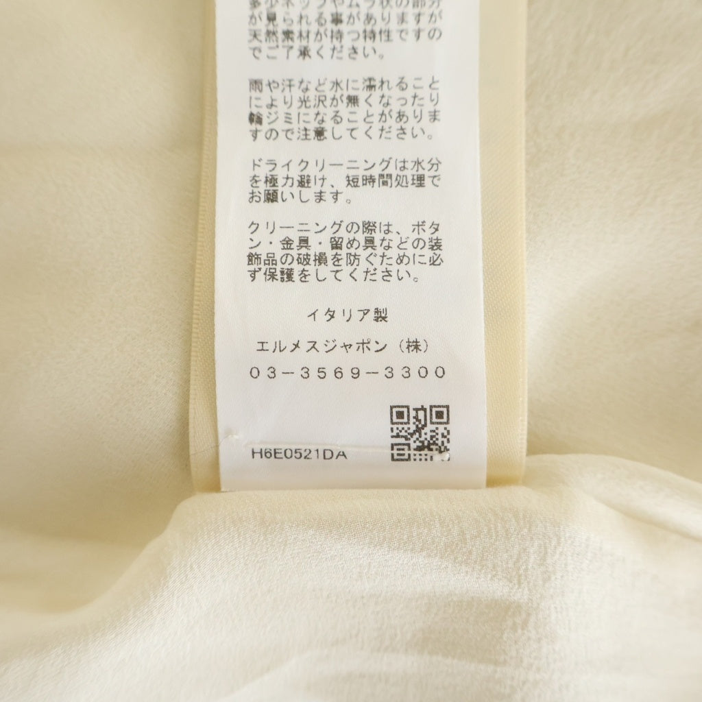 HERMES(エルメス) ■エルメス シャツドレス 36 ホワイト H6E0521DA レディース