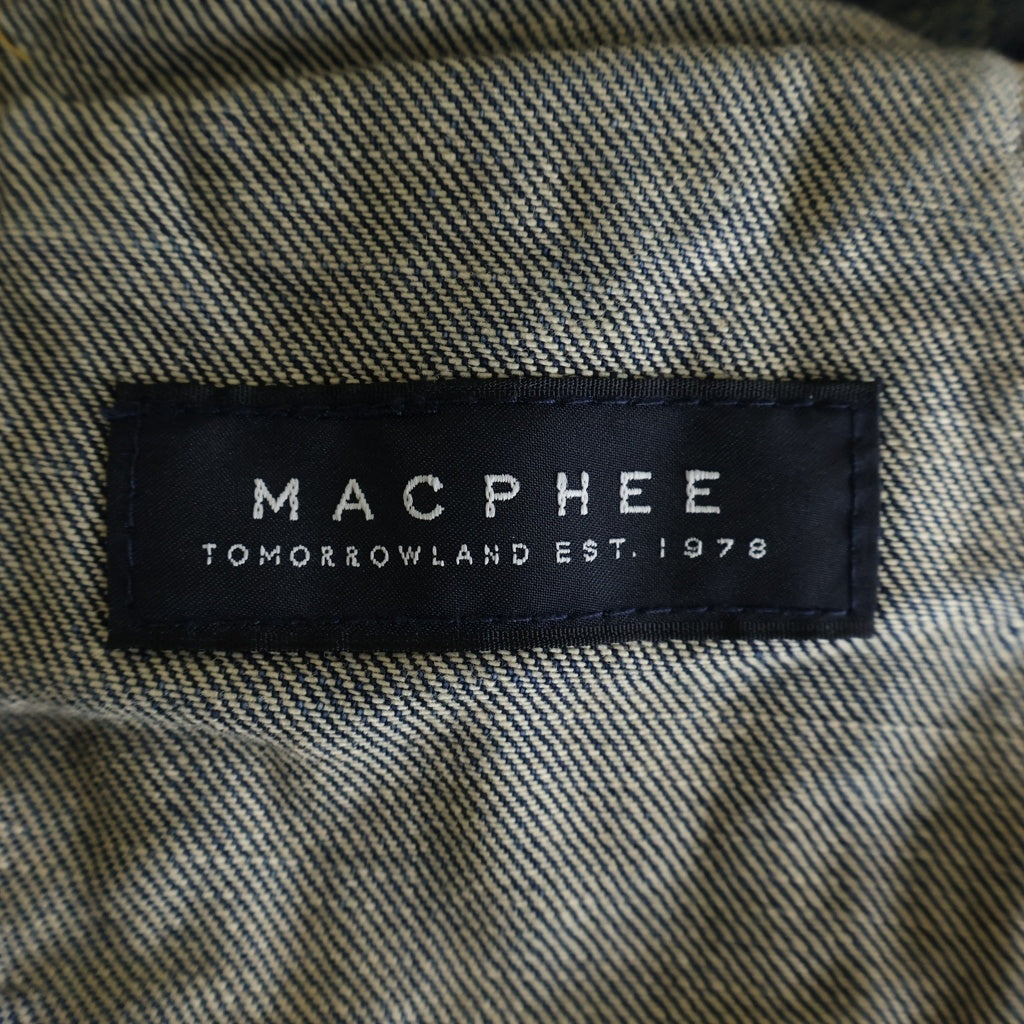 TOMORROWLAND(トゥモローランド) MACPHEE マカフィー ユーズド加工 デニム トラッカージャケット インディゴ 12-07-60-07001 レディース