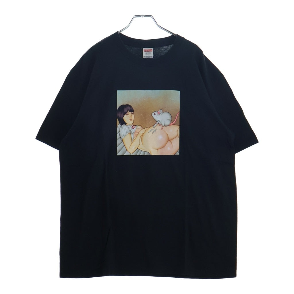 SUPREME(シュプリーム) 25SS Mouse Tee マウスグラフィッククルーネック半袖Tシャツ ブラック
