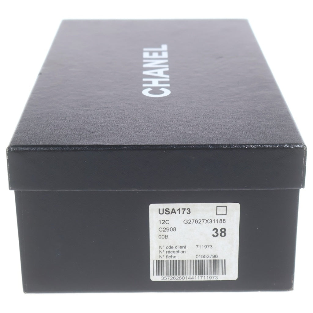 CHANEL(シャネル) エスパドリーユ デニム グレー スリッポン 38 レディース