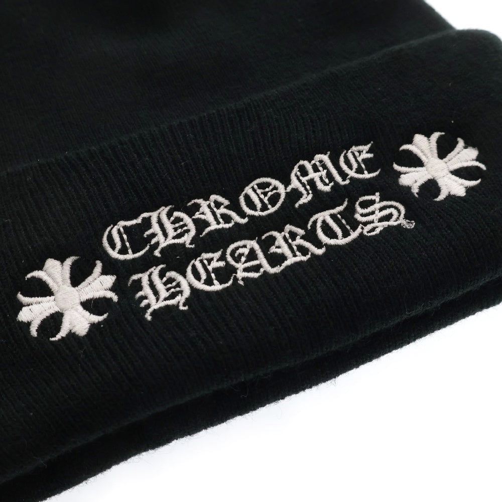 CHROME HEARTS(クロムハーツ) WATCH CAP CHプラス ビーニー ニットキャップ ブラック ウール