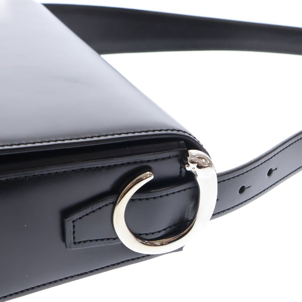 Cartier(カルティエ) パンテール ハンドバッグ ワンショルダー ブラック レザー SV金具
