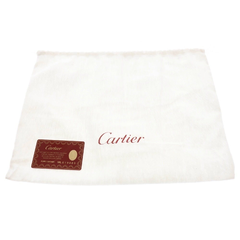 Cartier(カルティエ) パンテール ハンドバッグ ワンショルダー ブラック レザー SV金具