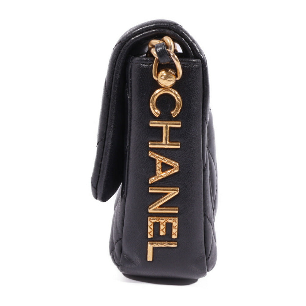 CHANEL(シャネル) ミニマトラッセ シングルフラップ シングルチェーンショルダーバッグ ブラック ラムスキン AS2733 ショルダーバッグ
