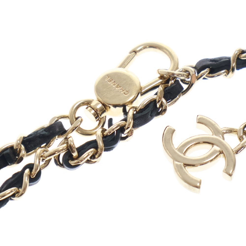 CHANEL(シャネル) ミニミニマトラッセ Sシングルフラップ シングルチェーンショルダー コットン ゴールド金具 ブラック ポーチ AP2623