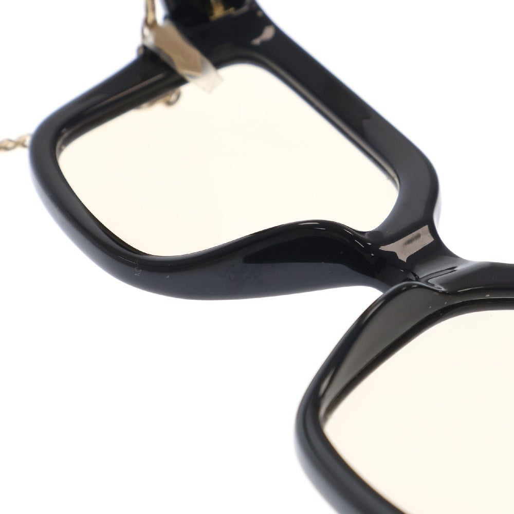 GUCCI(グッチ) GG1023S 黒ぶち眼鏡 メガネ アイウェア ブラック サングラス チェーン ゴールド金具
