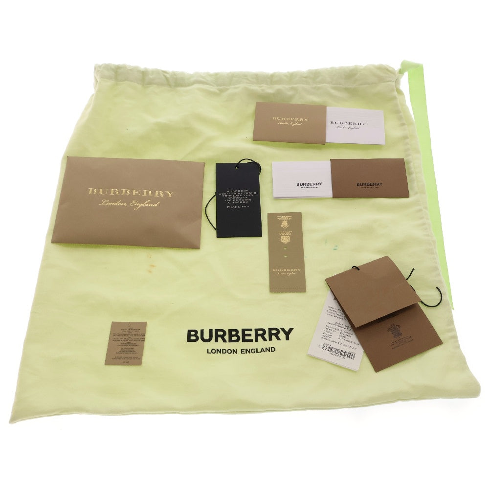 BURBERRY(バーバリー) オリンピア スモール ロゴステッチ ショルダーバッグ レザー×キャンバス ワンショルダーバッグ ベージュ ノバチェック ゴールド金具