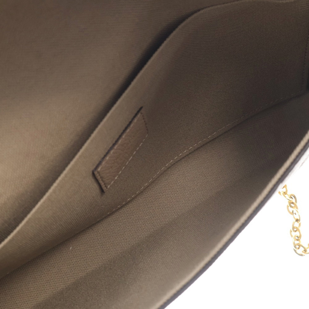 LOUIS VUITTON(ルイヴィトン) モノグラムアンプラント ポシェットフェリシー ショルダーバッグ ベージュ レザー M68697