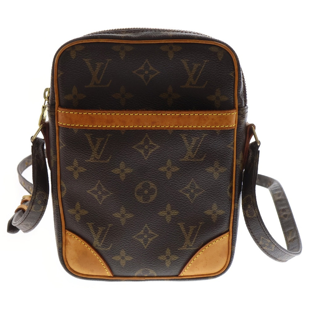 LOUIS VUITTON(ルイヴィトン) モノグラム ダヌーブ ショルダーバッグ 斜め掛けバッグ ブラウン PVCレザー M45266