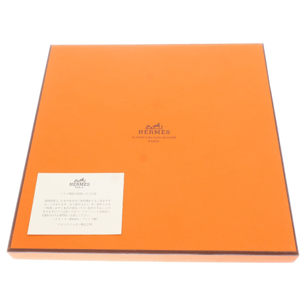 HERMES(エルメス) カレ90 CAVALIERS DES NUAGES 雲の騎士 シルクスカーフ レッド