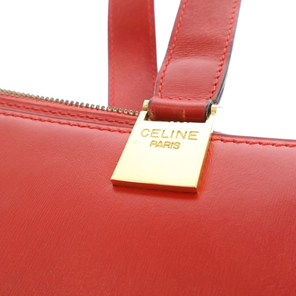 CELINE(セリーヌ) VINTAGE ヴィンテージ ハンドバッグ トートバッグ レッド