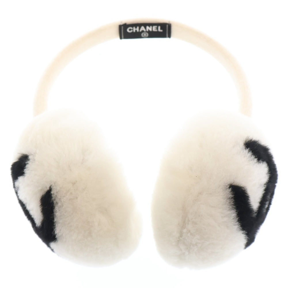 CHANEL(シャネル) ココマーク イヤーマフ 耳当て ホワイト