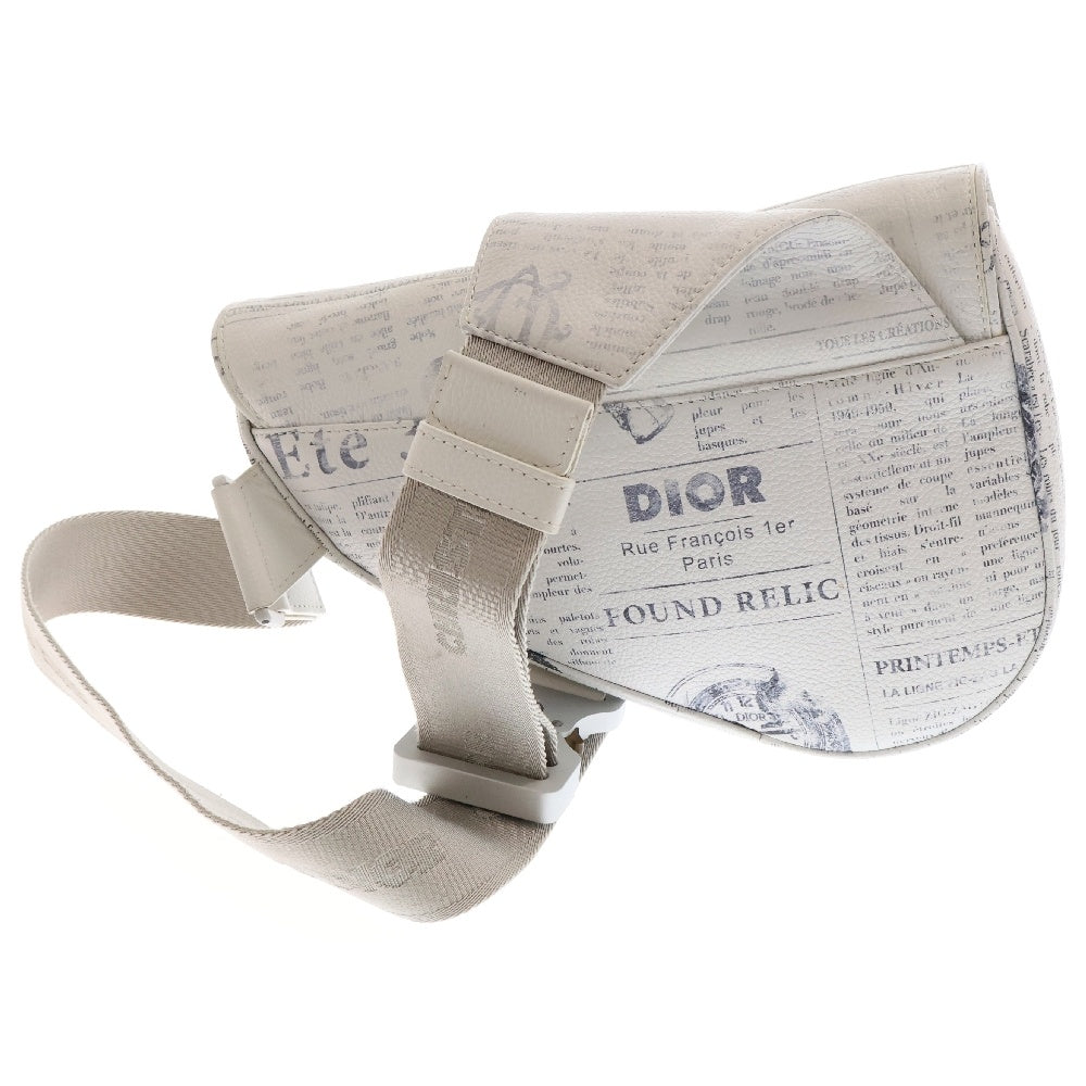 Christian Dior(クリスチャンディオール) ×Daniel Arsham ダニエルアーシャム トロッター レザー サドルバッグ ショルダーバッグ