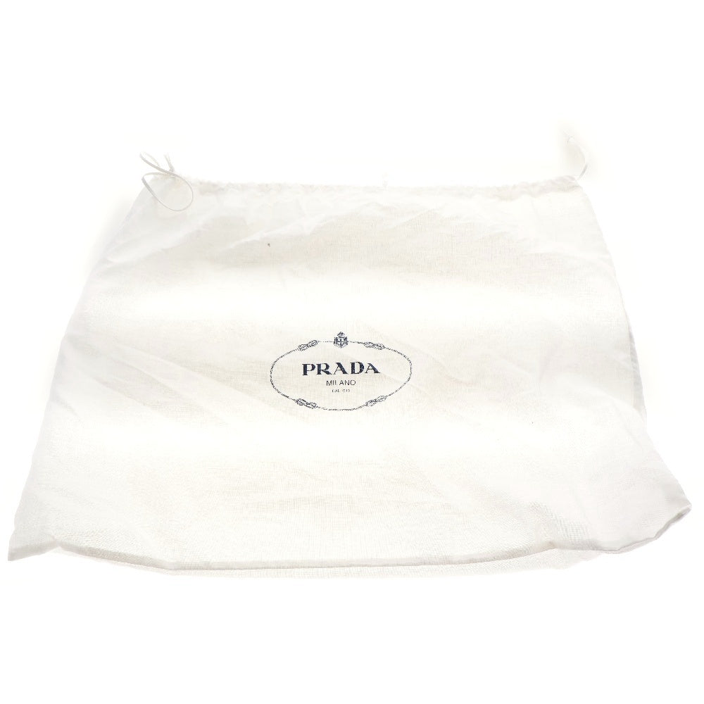 PRADA(プラダ) カナパ ミニ ハンドバッグ ブラック キャンバス トライアングルロゴ