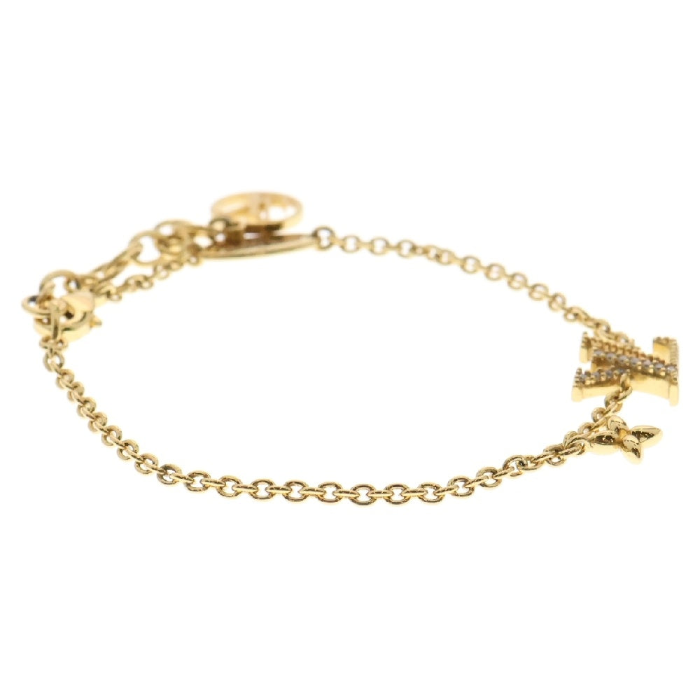 LOUIS VUITTON(ルイヴィトン) ブレスレット LVアイコニック ゴールド ラインストーン GP M00587