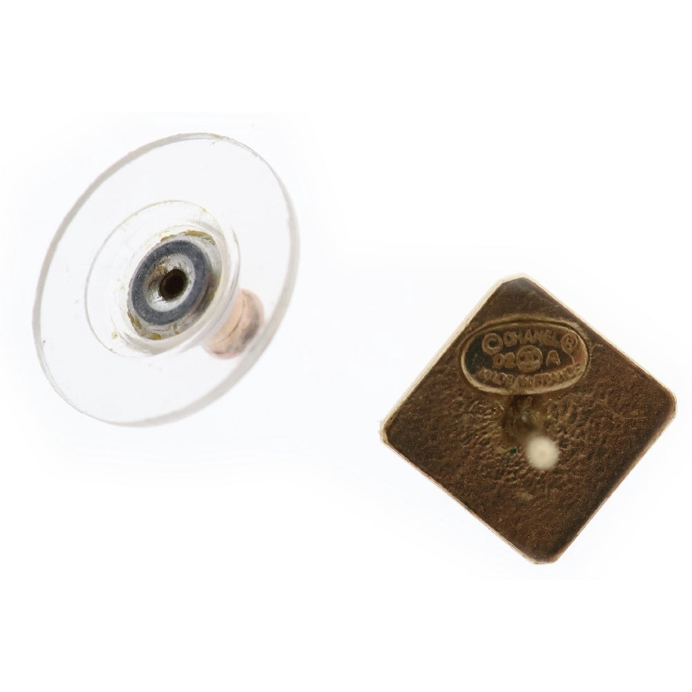 CHANEL(シャネル) スクエア ココマーク ターンロック ピアス ゴールド GP アクセサリー レディース