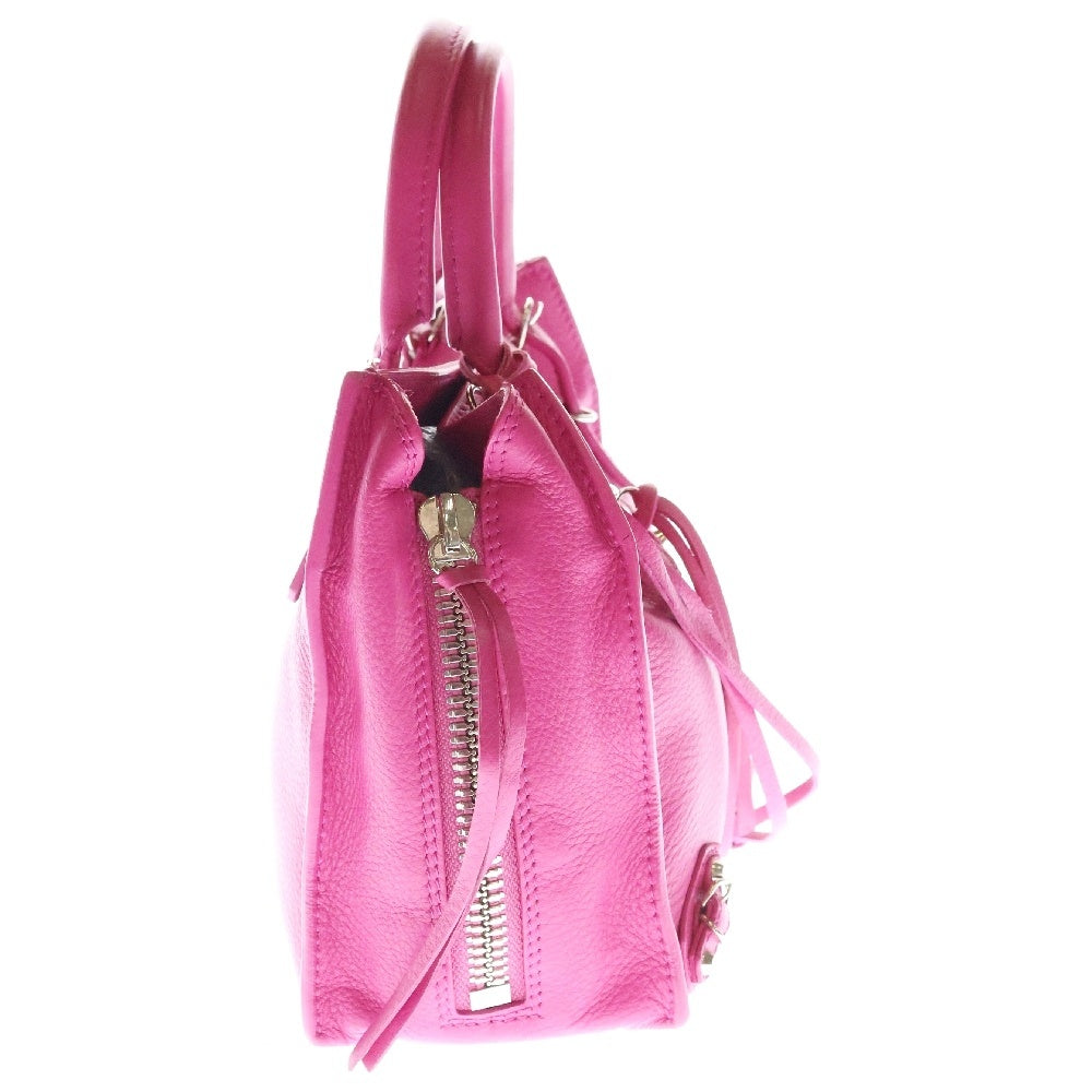 BALENCIAGA(バレンシアガ) ペーパー ミニ ハンドバッグ 2wayバッグ ショルダーバッグ ピンク レザー 357333