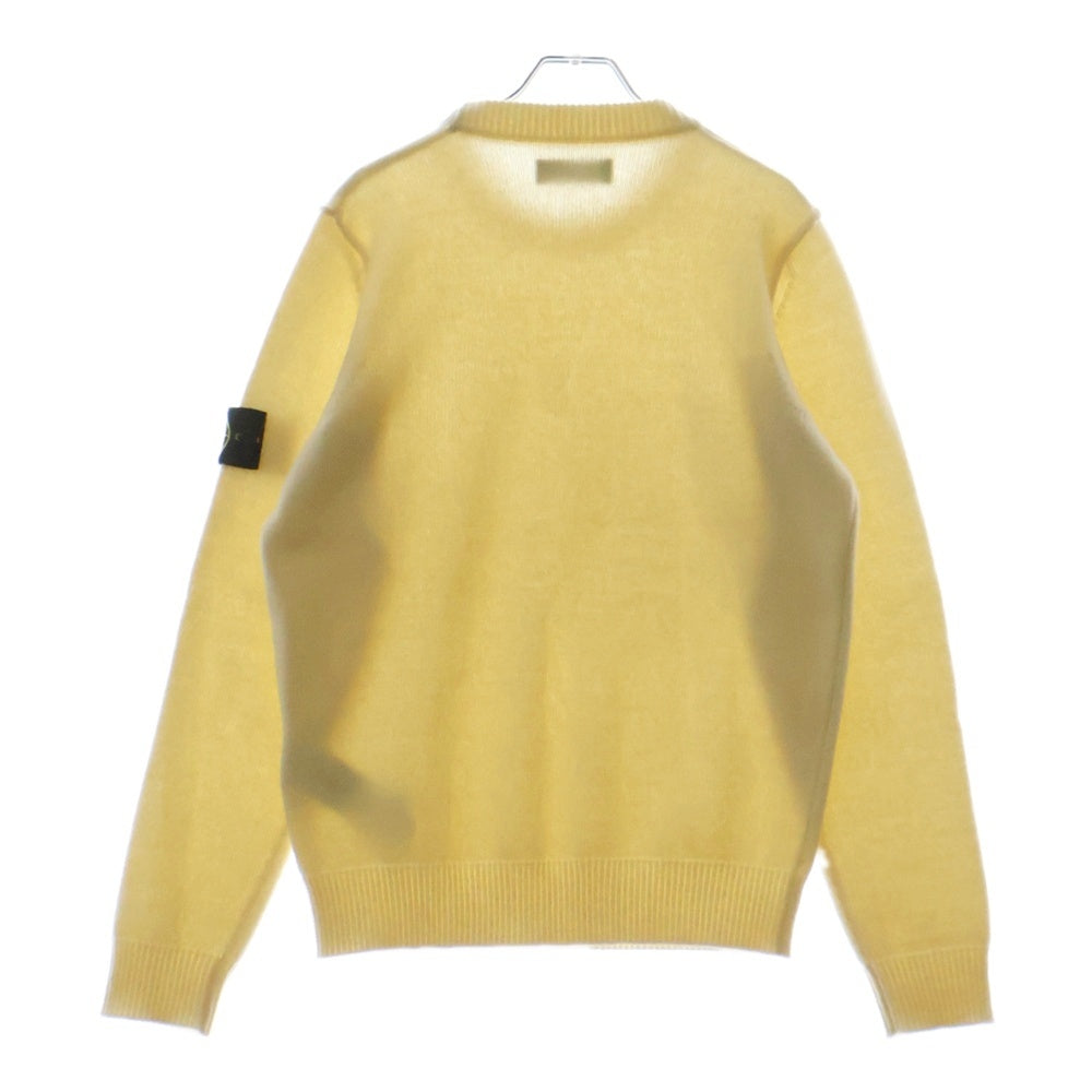 STONE ISLAND(ストーンアイランド) 23AW ロゴワッペン クルーネック ウールニットセーター ホワイト 7915508A3