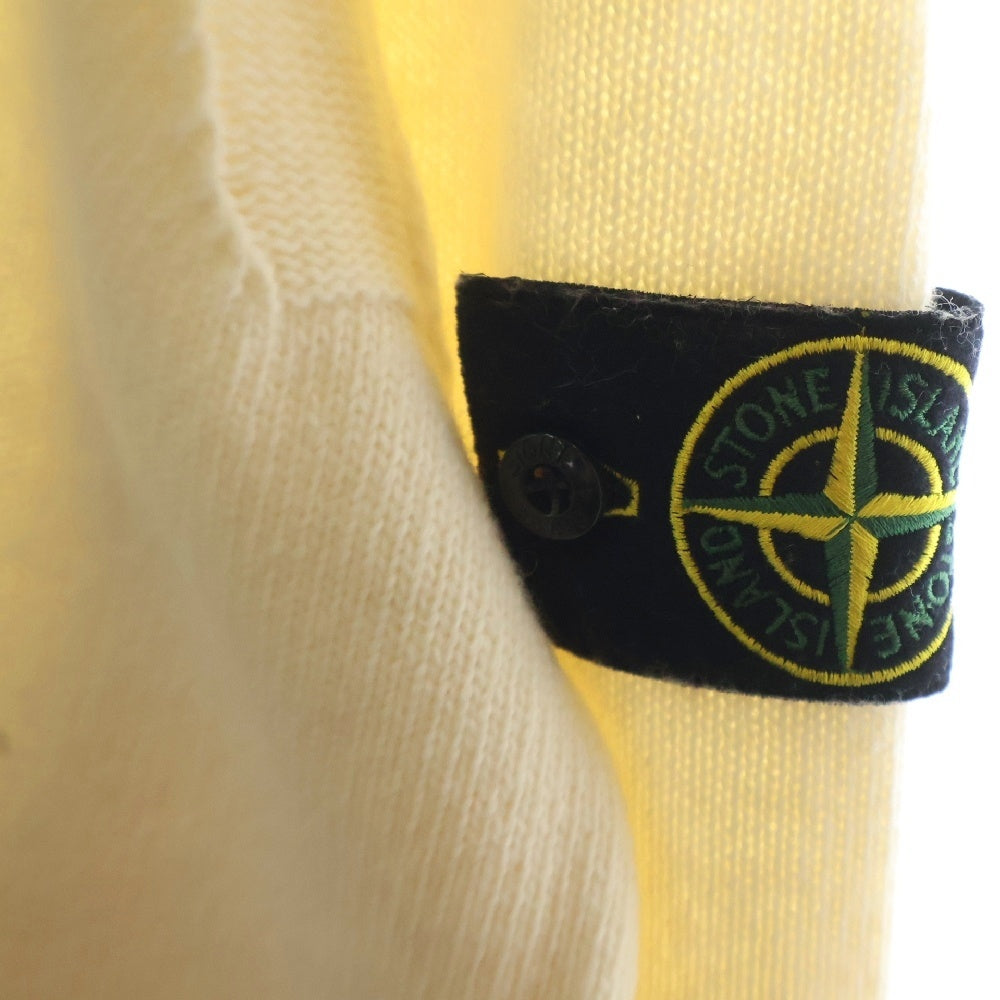 STONE ISLAND(ストーンアイランド) 23AW ロゴワッペン クルーネック ウールニットセーター ホワイト 7915508A3