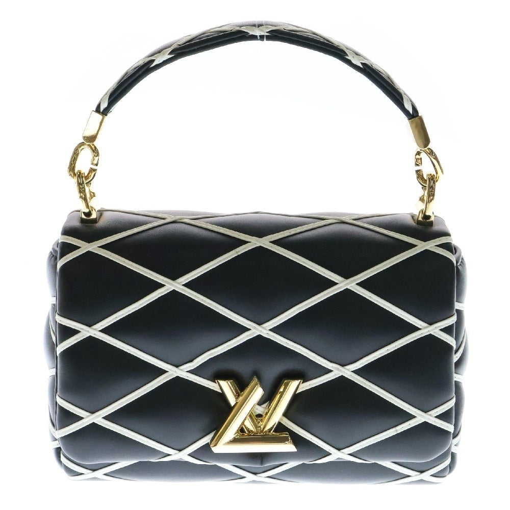 LOUIS VUITTON(ルイヴィトン) GO-14 PM マルタージュ LV ツイストロック ラムスキン チェーンショルダーバッグ ブラック M14849