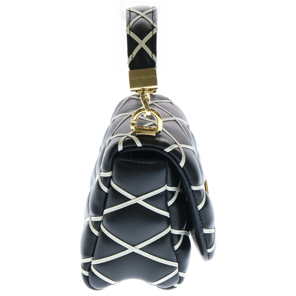 LOUIS VUITTON(ルイヴィトン) GO-14 PM マルタージュ LV ツイストロック ラムスキン チェーンショルダーバッグ ブラック M14849