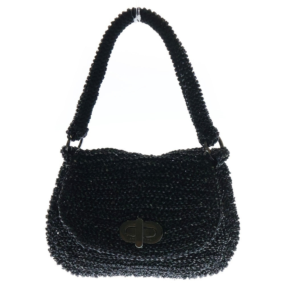 ANTEPRIMA(アンテプリマ) ワイヤー フラップ ハンドバック ブラック PVC