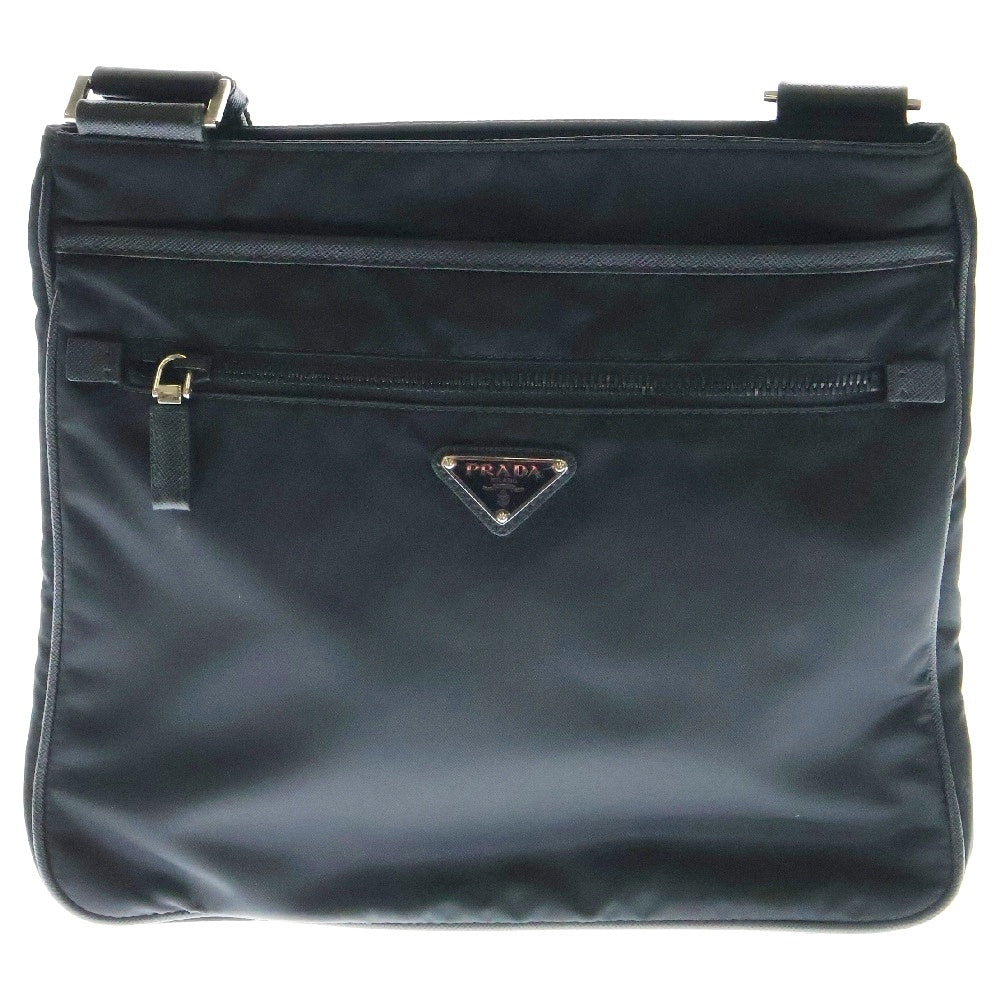PRADA(プラダ) テスート ショルダーバッグ ブラック ナイロン トライアングルロゴ 2VH251