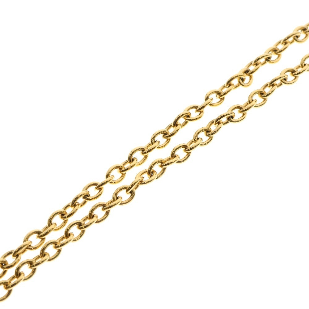 CHANEL(シャネル) ロゴプレート ネックレス ゴールド GP ヴィンテージ ペンダント