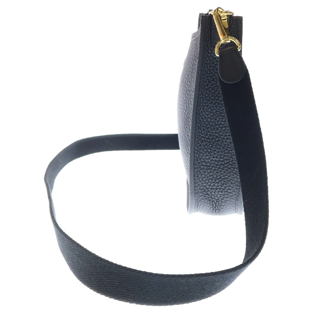 HERMES(エルメス) エブリンTPM トリヨン ショルダーバッグ ブラック ゴールド金具 K刻印