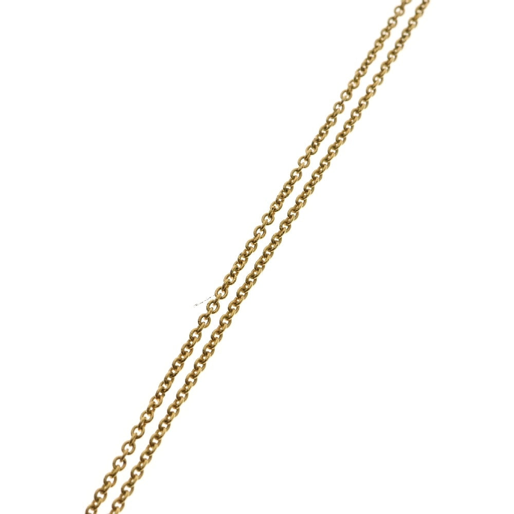 VERSACE(ヴェルサーチ) メドゥーサ コイン ロゴネックレス ゴールド×ブラック GP ペンダント