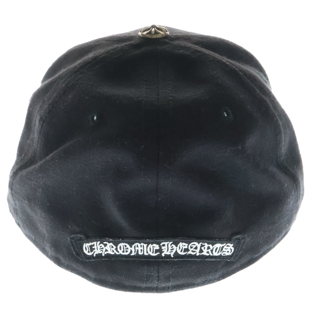 CHROME HEARTS(クロムハーツ) BASEBALL TRUCKER ラインストーン ベースボールトラッカー ホースシュー刺繍キャップ帽子 ブラック