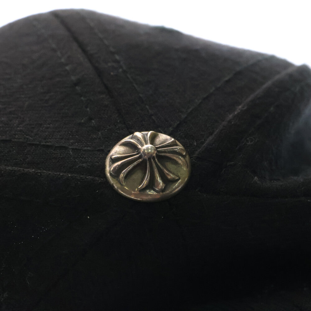 CHROME HEARTS(クロムハーツ) BASEBALL TRUCKER ラインストーン ベースボールトラッカー ホースシュー刺繍キャップ帽子 ブラック
