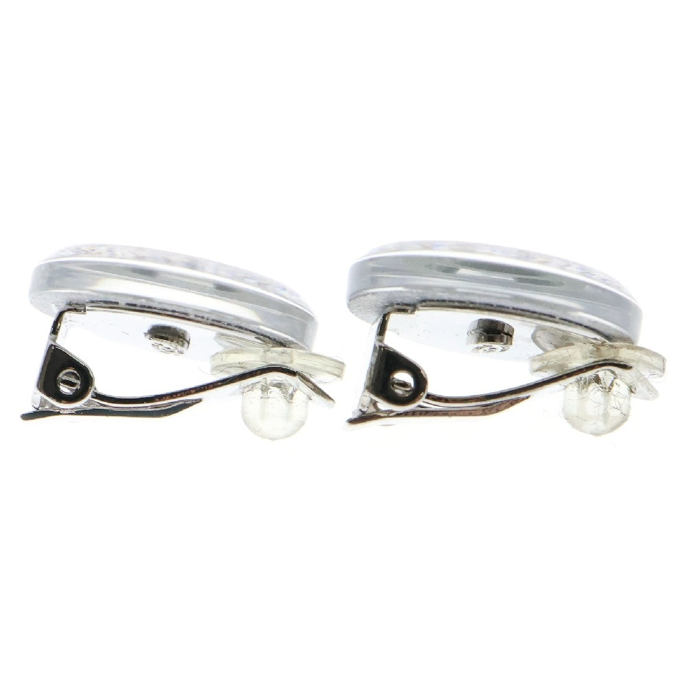 CHANEL(シャネル) ココマーク ラメ イヤリング シルバー レジン アクセサリー 00A