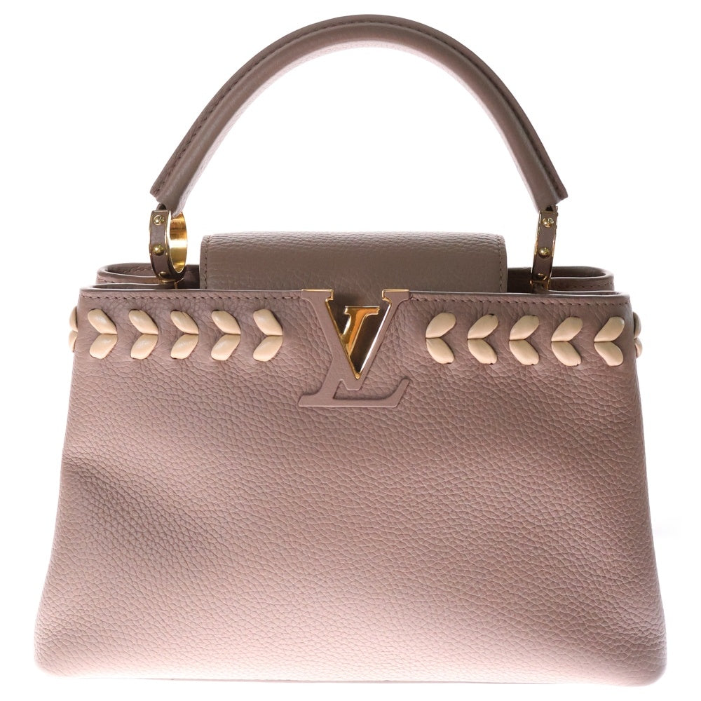 LOUIS VUITTON(ルイヴィトン) カプシーヌPM 2WAYバッグ ハンドバッグ ショルダーバッグ ゴールド金具 ベージュ トリヨンレザー M54882
